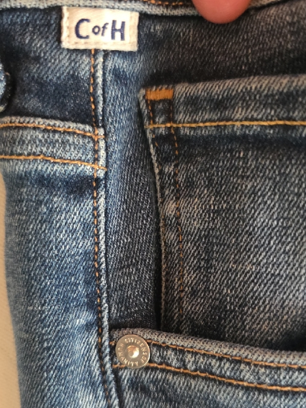 NWOT $248 CITIZENS OF HUMANITY LYRA WIDE LEG CROP RAW HEM JEANS#2 IN AMBRY W27 - Picture 5 of 10